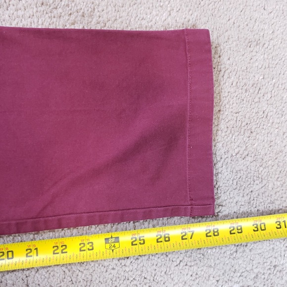 Vineyard Vines Pants Men 32x30 (32x28) Burgundy Red Classic Chino Club Preppy - Picture 8 of 9